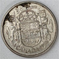 1958 CAD HALF DOLLAR