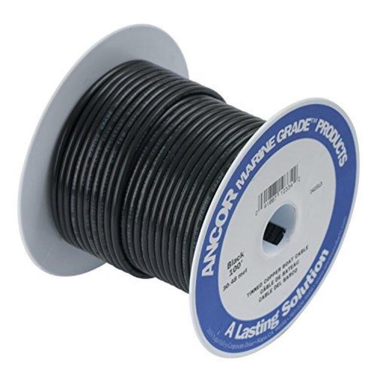 ANCOR 111010 Tinned Copper Wire  8AWG  (8mm2)  Bla