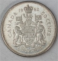 1962 CAD HALF DOLLAR