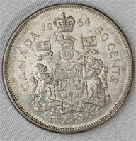 1964 CAD HALF DOLLAR