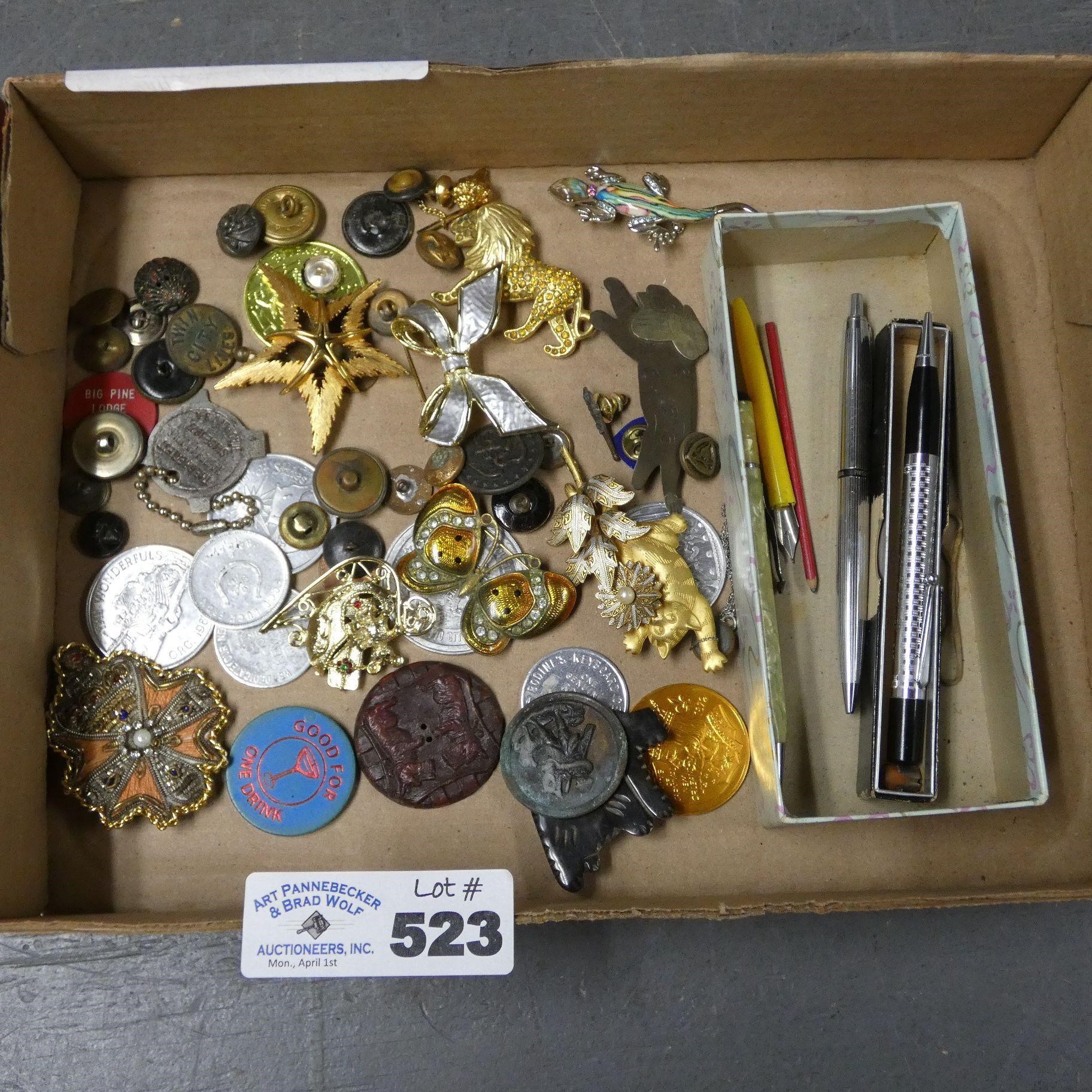 Brooches, Buttons, Pens, Etc - Jewelry