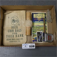 Early Coin Bag, Sunoco Map, Etc