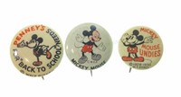 (3) Mickey Mouse Advertising Pin