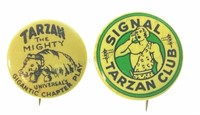 (2) Tarzan Comic Advertising Pins