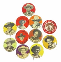 (11) Western Advertising Button Pins
