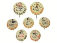 (7) Vintage Newspaper Comic Button Pins