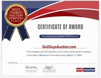Most Viewed Auction Company in MT!