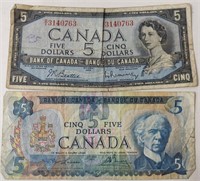 Canada 5 Dollar Paper Money