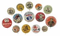 (14) Vintage Western Themed Button Pins
