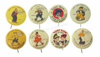 (8) “ Just Kids Safety Club” Advertising Pins