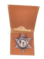 Deputy Marshal Wild Bill Hickok Badge & Holder