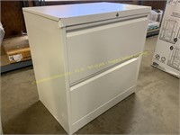 Metal file cabinet (DAMAGED) no key