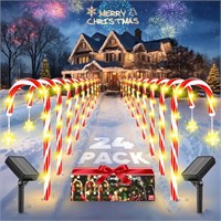 $30  Solar Candy Cane Lights  144 LED  8 Modes