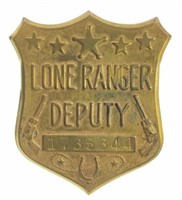 Lone Ranger Deputy Badge W/ Secret Compartment