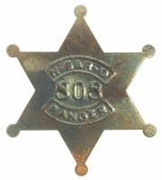 1932 H-bar-o 808 Ranger Bobby Benson Star Badge