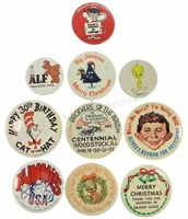 (10) Comic Advertising Mad Magazine Button Pins