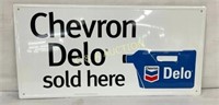 NOS EMB. CHEVRON SST SIGN 32X16