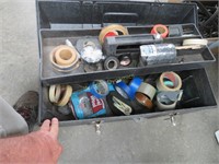 Tool Box w/ Asst. Tape & Ratcheting Tiedown Strap