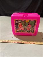Barbie Pink Plastic Lunchbox and Thermos Set