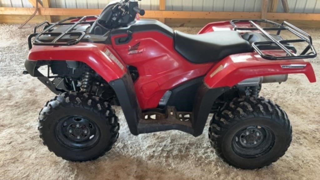 2016 Honda Rancher TRX420 four wheeler 235 miles