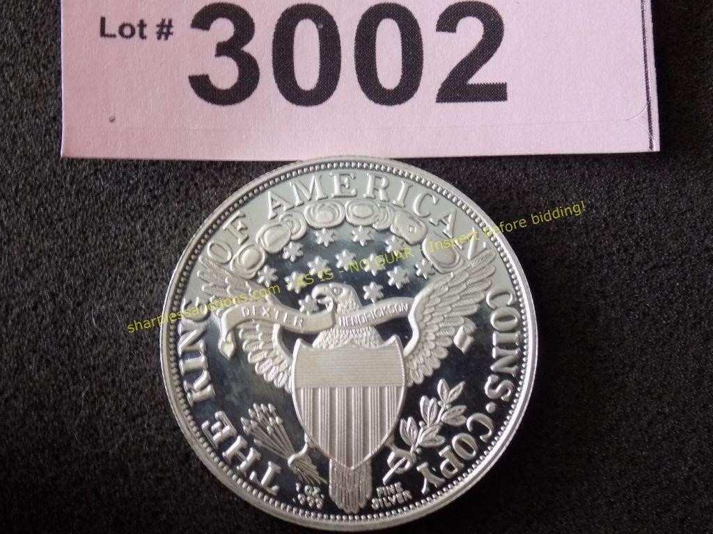 Proof One ounce .999 silver round