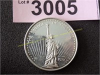 Proof One ounce .999 silver round
