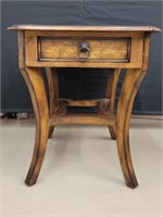 Rustic Side Table with Drawer