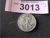 1941 D Walking Liberty silver half dollar