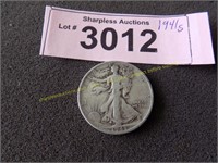 1941 S Walking Liberty silver half dollar