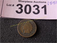 1891 Indian head penny