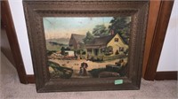 Framed 1810 The Old Homestead Picture