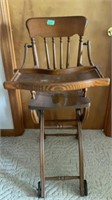 Vintage Wooden Highchair