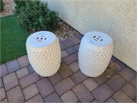 TWO (2) OUTDOOR END TABLES