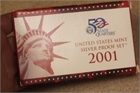 2001 US Mint Silver Proof Set