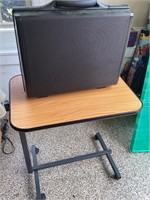 Rolling stand with briefcase