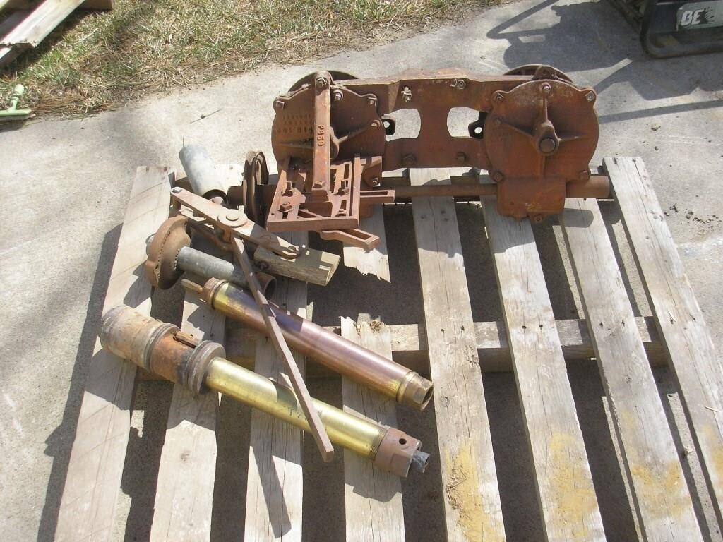 PUMP JACK & BRASS CYLINDERS