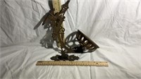 Cast Iron oil Lamp Wall Hanger