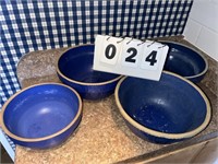 (4) Stoneware Bowls