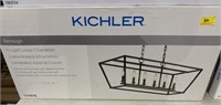 KICHLER "REMEIGH" 6 LIGHT LINEAR CHANDELIER