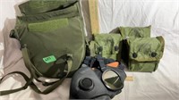 U.S. Army First Aid Kits, Gas Mask, Backpack