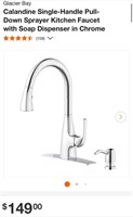 Single-Handle Pull- Down Sprayer Kitchen Faucet