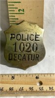 Police Badge, Decatur