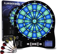 $84  Turnart 13in Dart Board  Light Games  BLUE