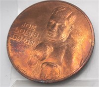 Joe Lewis HWT Boxing bChamp 1914-1981 Brass Token