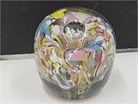 Unmarked Glass Paperweight Beautiful