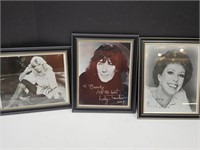 Framed Autographed Pictures Carol Burnett +