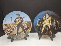 2 Elvis Presley Collector Plates