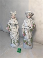 Pair of Porcelain Figurines (8.5"H)