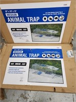 2 Animal traps. Medium size 32" x 10" x 15".