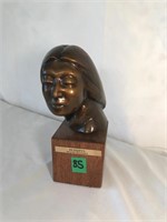 Bronze Bust of Martha Pettigrew "Blissful"